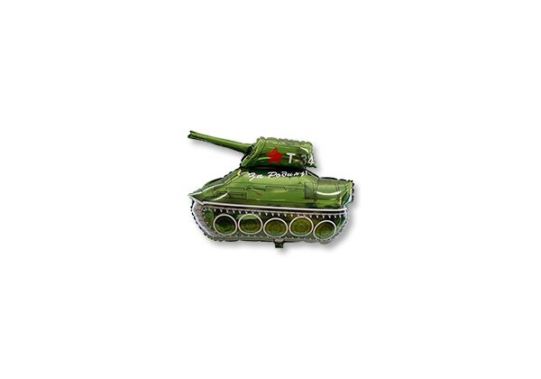 Фольгированный воздушный шар Танк Т-34