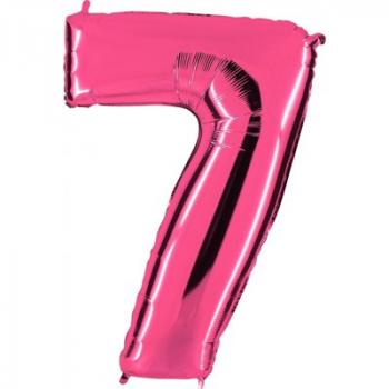 Шар Цифра 7 Розовая Pink