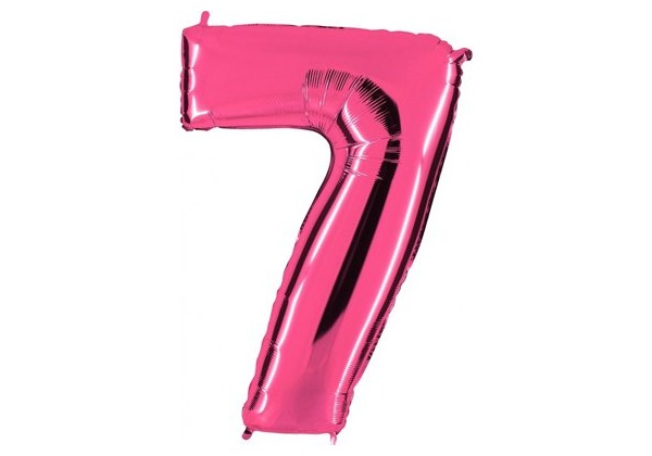Шар Цифра 7 Розовая Pink
