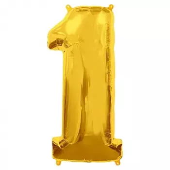 Шар Цифра 1 Gold