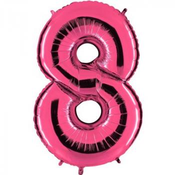 Шар Цифра 8 Розовая Pink