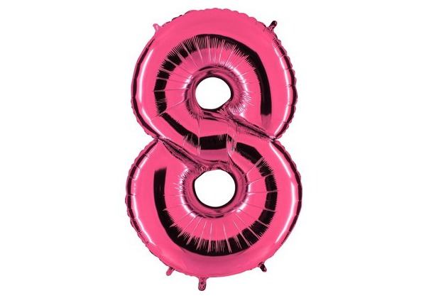 Шар Цифра 8 Розовая Pink