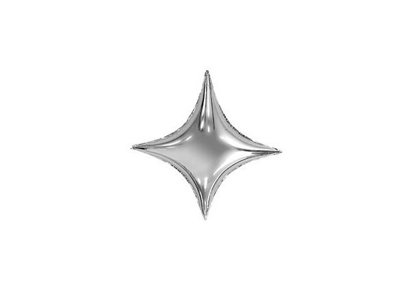 ЗВЕЗДА 4х-конечная Silver 94 см