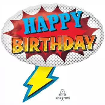 Шар Happy Birthday Супергерой