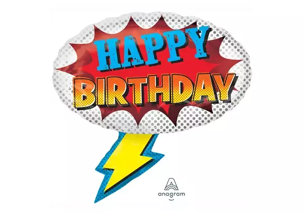 Шар Happy Birthday Супергерой
