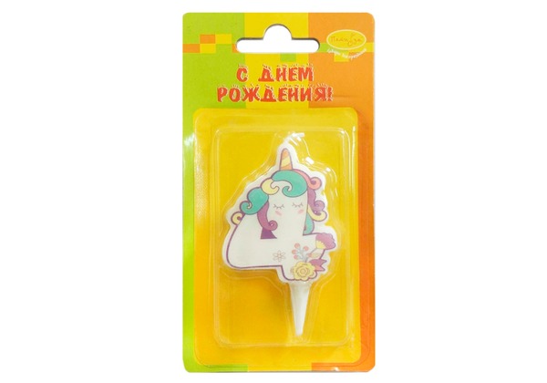 Свеча-цифра 4 