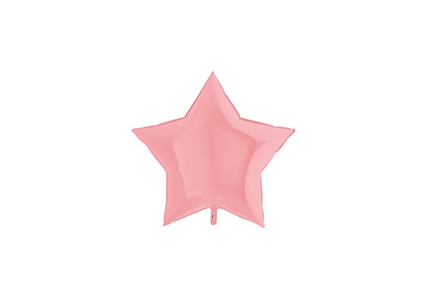 Фольгированная звезда пастель Matte Pink 91 см