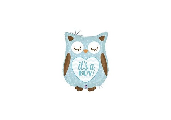 ФИГУРА IT'S A BOY Сова голубая 66 см