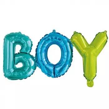 Шар-надпись из букв BOY