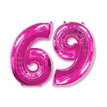Шар Цифра 6/9 Fuchsia