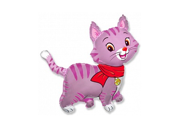 Воздушный шарик Розовая кошка