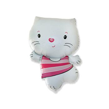 Шар фигура Котенок белый