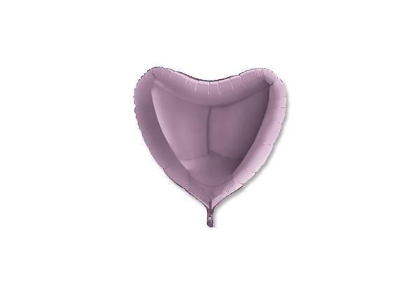 Фольгированное сердце Металлик Lilac 91 см