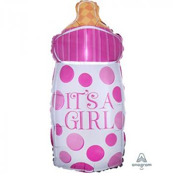 Фольгированный шар " Бутылочка ITs a GIRL"