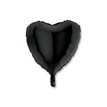 Сердце Пастель Black 91 см