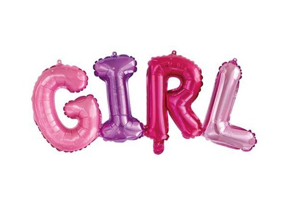 Шар-надпись Girl, 84 см