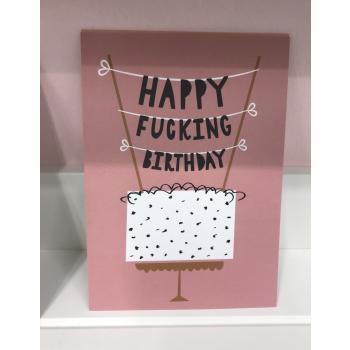 Открытка " Happy Fucking birthday