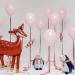 Новогодняя композиция из воздушных шаров с оленем и пингвинами 7001