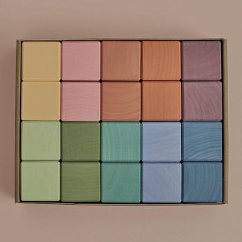 КУБИКИ EARTH PASTEL, 20 ШТ