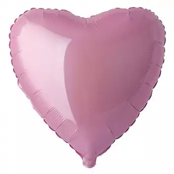 Шарик Сердце Пастель Pink 81см