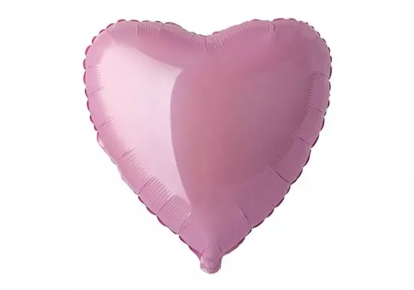 Шарик Сердце Пастель Pink 81см