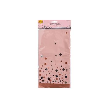 Скатерть "Конфетти Party" розов. 130 х 180 см
