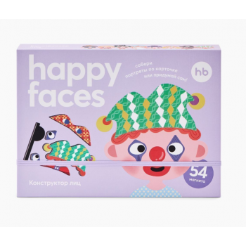 Игрушка: магнитный пазл HAPPY FACES
