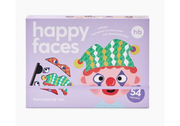 Игрушка: магнитный пазл HAPPY FACES