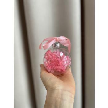 Елочная игрушка с сухоцветами