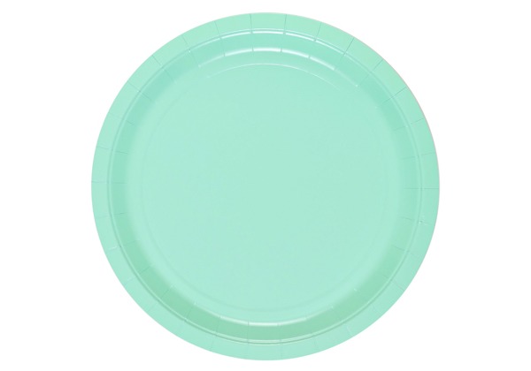 Тарелка Пастель мятная 23 см 6шт