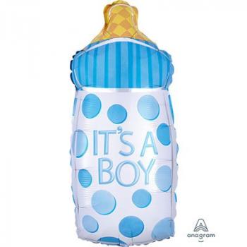 Фольгированный шар " Бутылочка ITs A BOY"
