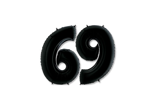 Шар Цифра 6\9 черная