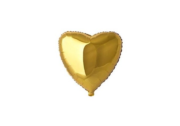 Фольгированное СЕРДЦЕ Металлик Gold 81 см