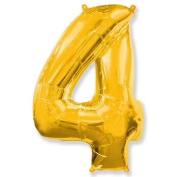 Шар Цифра 4 Gold