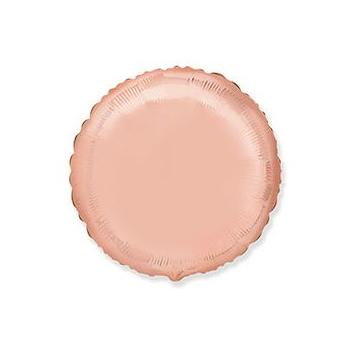Шар КРУГ металлик Rose Gold 48 см