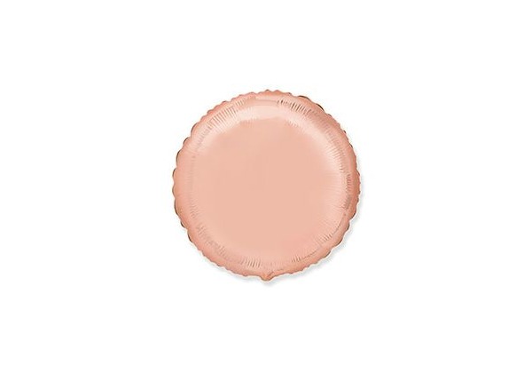Шар КРУГ металлик Rose Gold 48 см