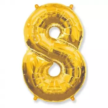 Шар Цифра 8 Gold