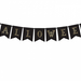 Гирлянда Halloween черная с золотыми буквами