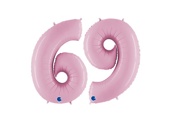 Шар Цифра 6/9 Розовая Пастель Pink