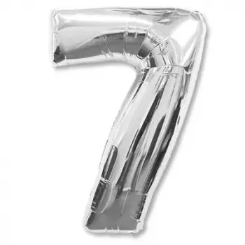 Шар Цифра 7 Silver