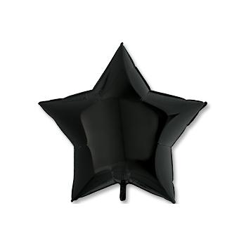 Фольгированная звезда пастель Black 91 см