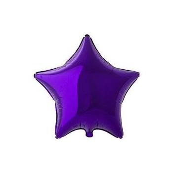 Фольгированная звезда металлик Violet 81 см
