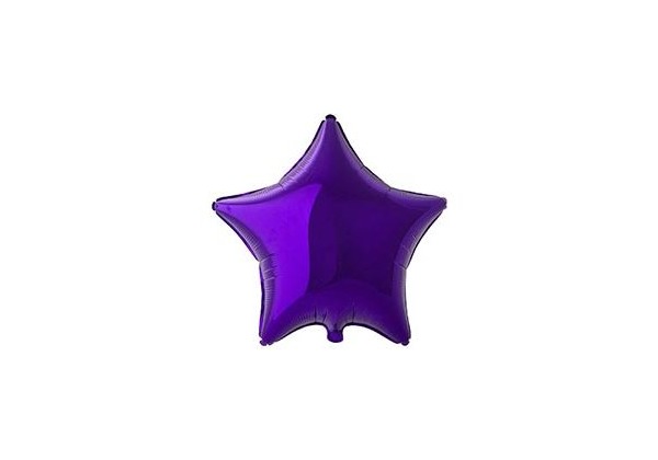 Фольгированная звезда металлик Violet 81 см