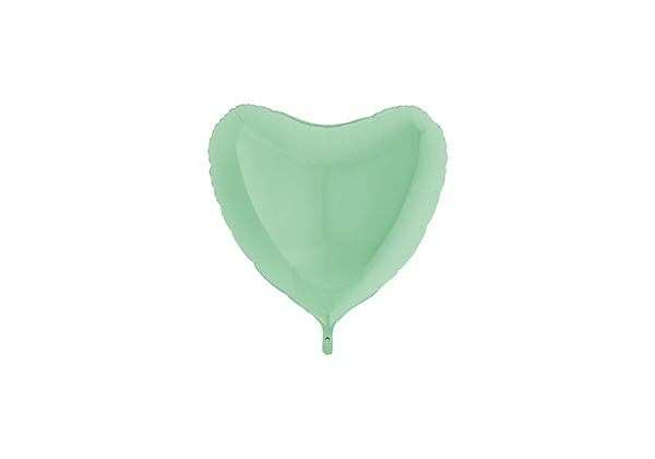 Фольгированное СЕРДЦЕ пастель Matte Green 91 см