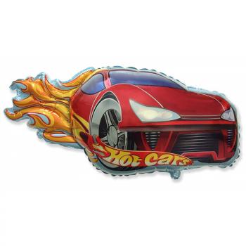 Фольгированная фигура "Гоночная тачка" красная Hot Cars