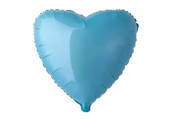 Шарик Сердце Пастель Blue 81 см