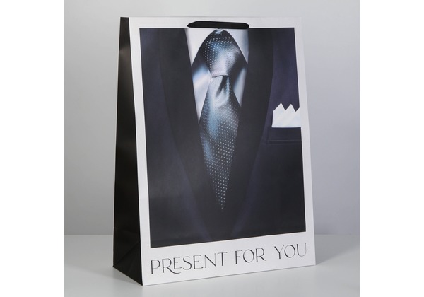 Пакет ламинированный вертикальный «Present», 61 × 46 × 20 см