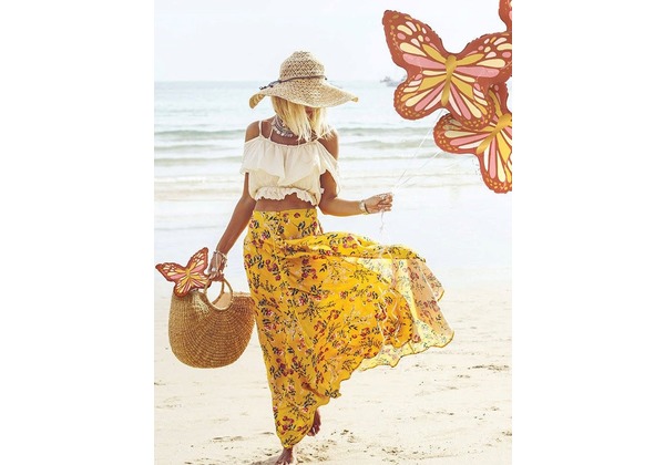 Фольгированная фигура Бабочка Boho 89 см