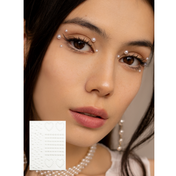 Жемчуг на клейком слое CRYSTAL Pearl in White