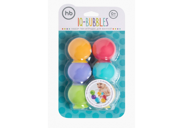 Набор ПВХ-игрушек для ванной IQ-BUBBLES